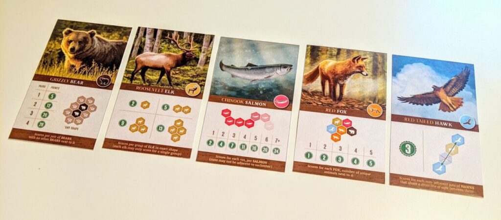 Cascadia strategy guide for beginners - scoring cards