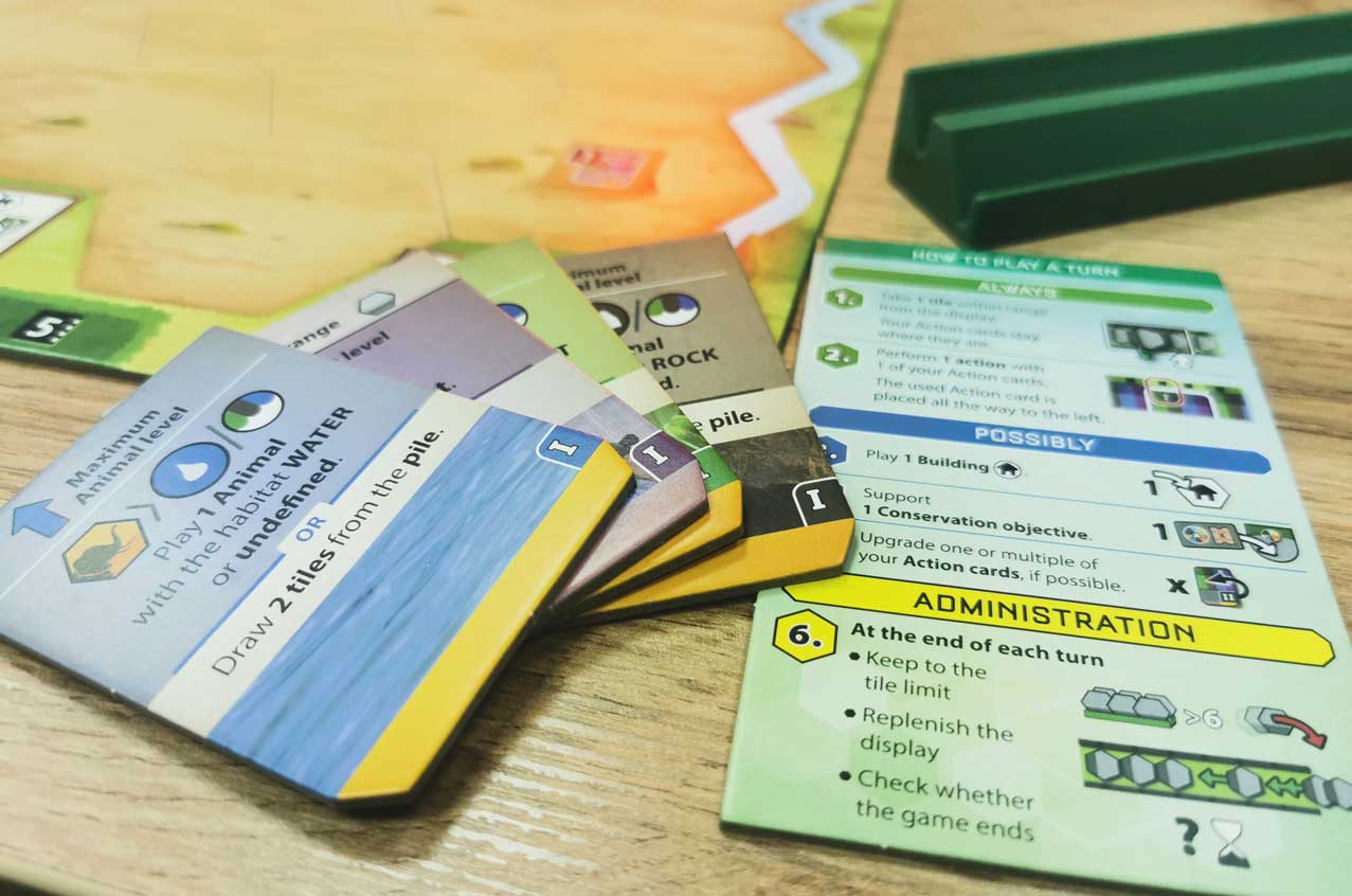 Sanctuary Board Game Setup and Components